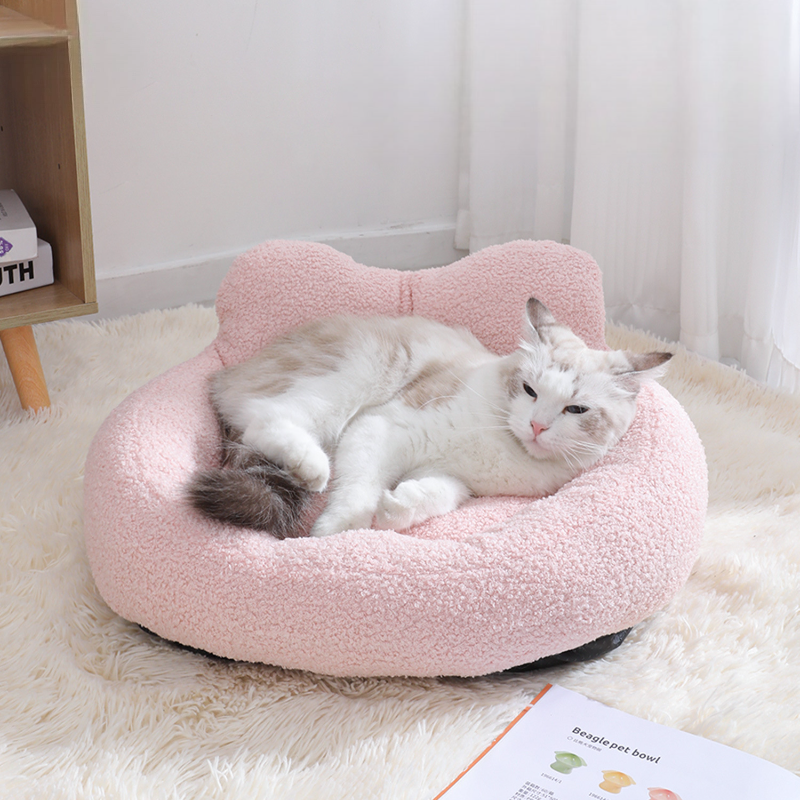 Plush Teddy Dog Cat Bed