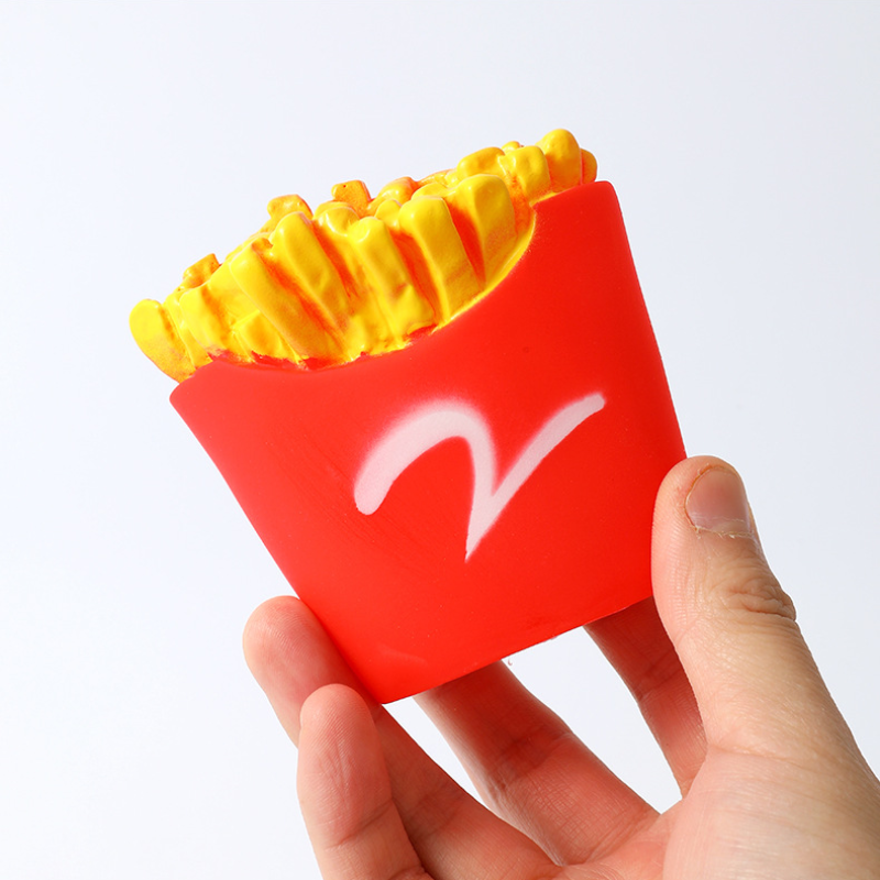 PVC French Fries Dog Toy