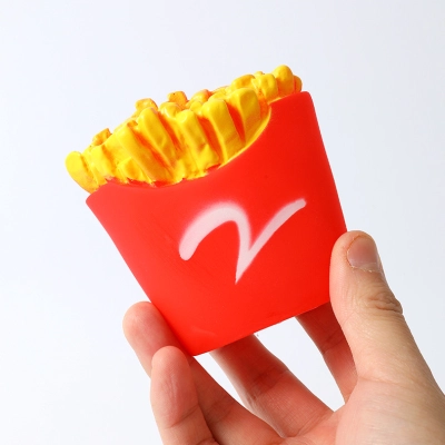 PVC French Fries Dog Toy 02