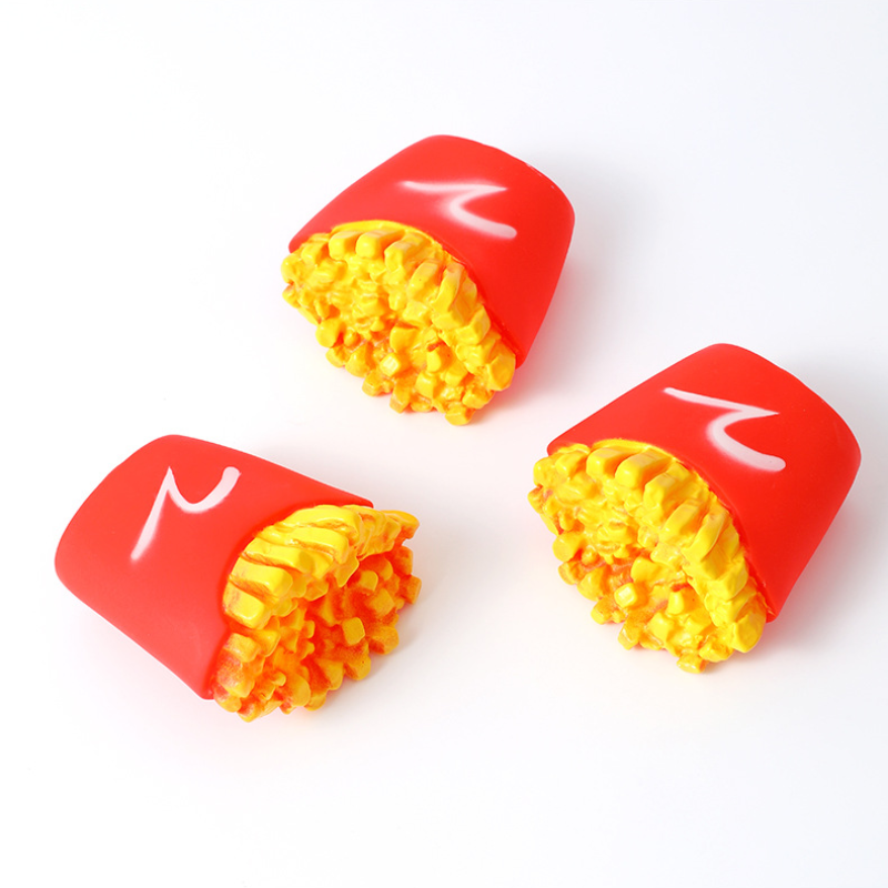 PVC French Fries Dog Toy