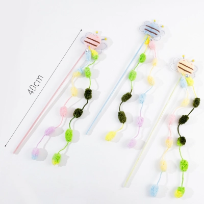 Bee Shape Cat Teaser Toy 02