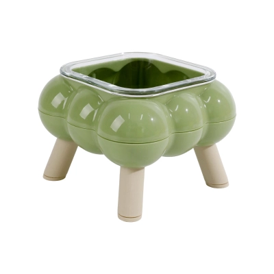 Bubble Glass Elevated Cat Bowl 02