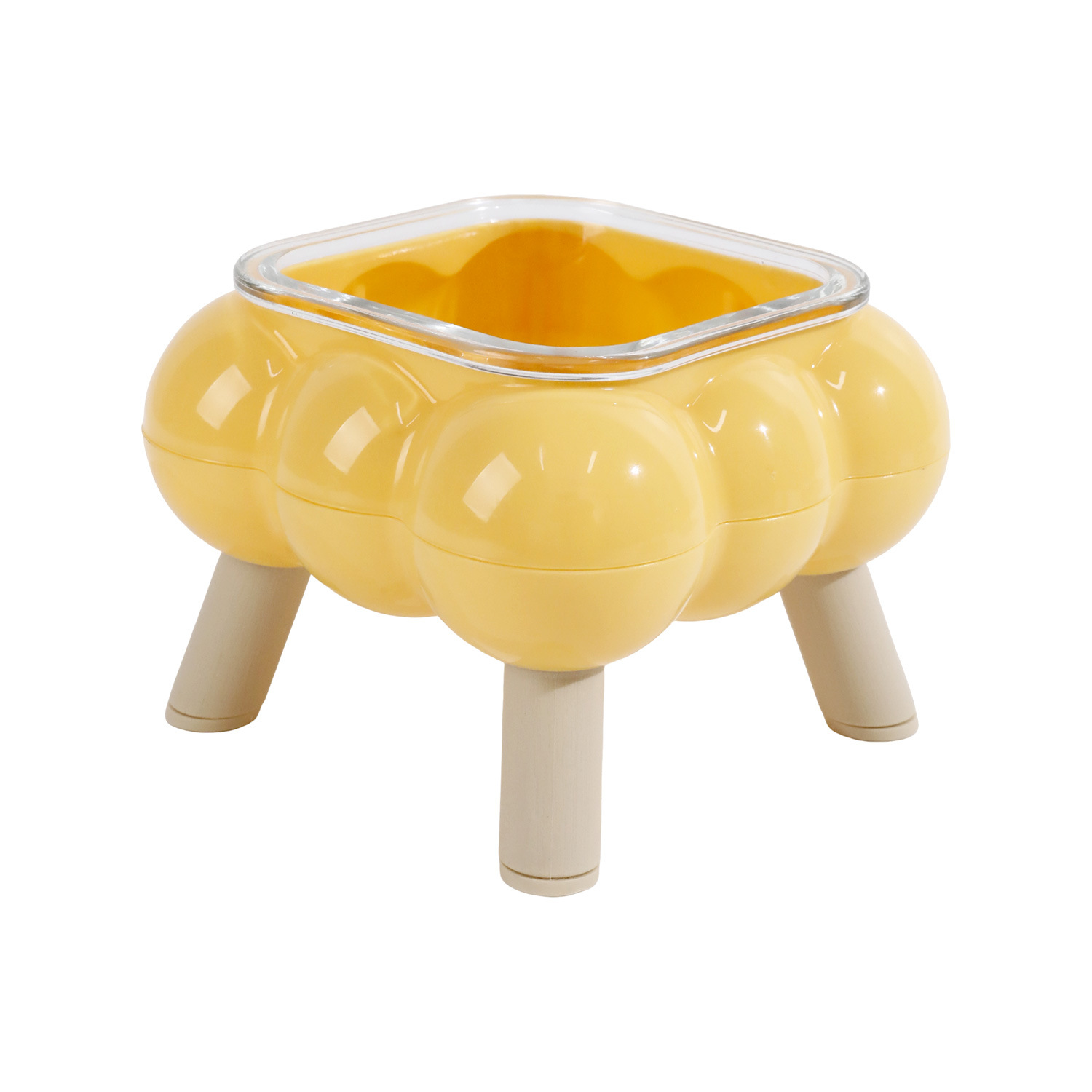 Bubble Glass Elevated Cat Bowl
