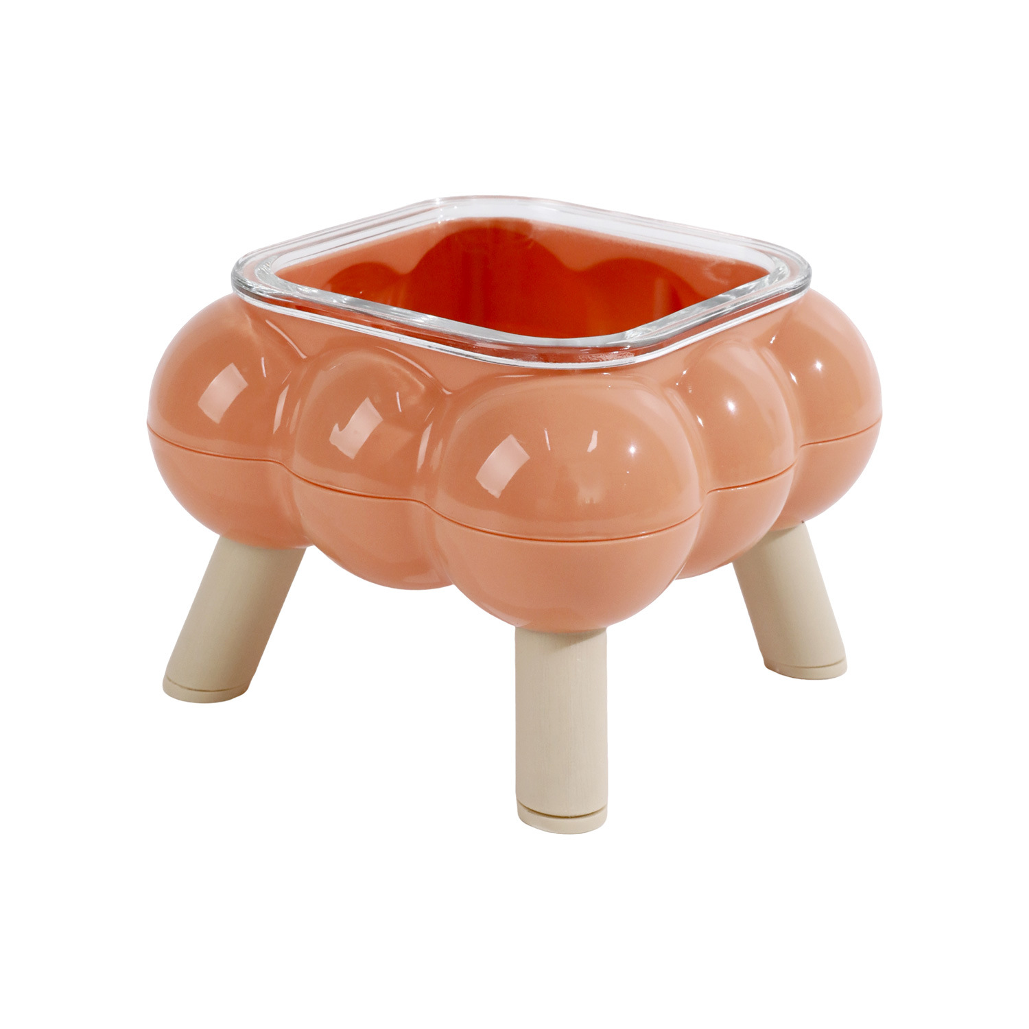 Bubble Glass Elevated Cat Bowl