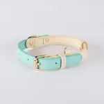 Genuine Leather Dog Collar Set