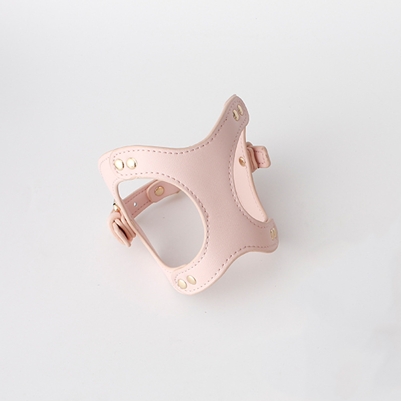 Luxury PU Dog Harness Set