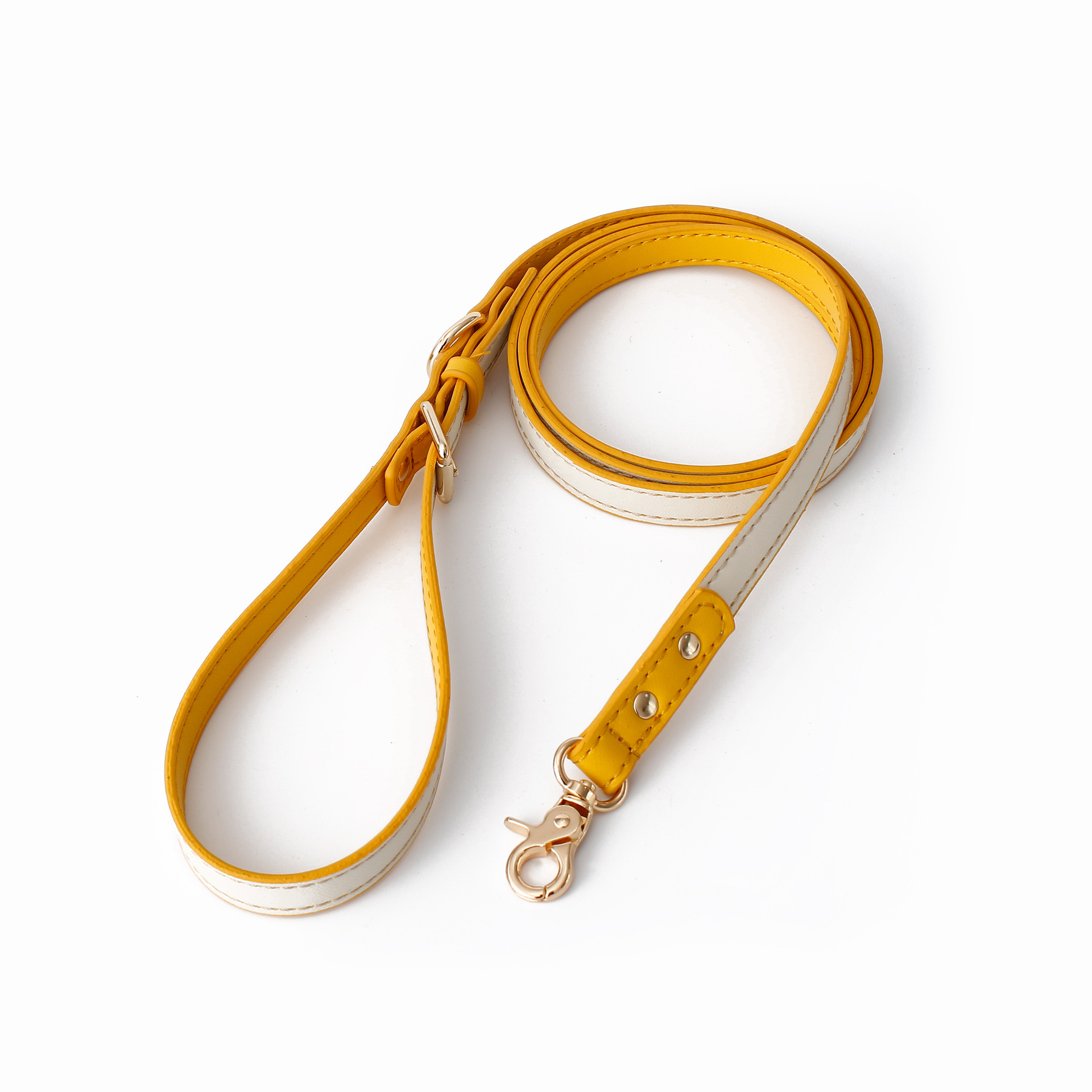 Luxury PU Dog Harness Set