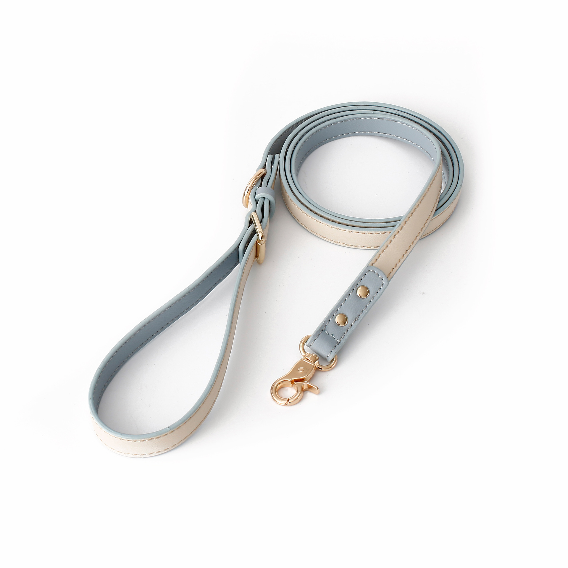 Luxury PU Dog Harness Set