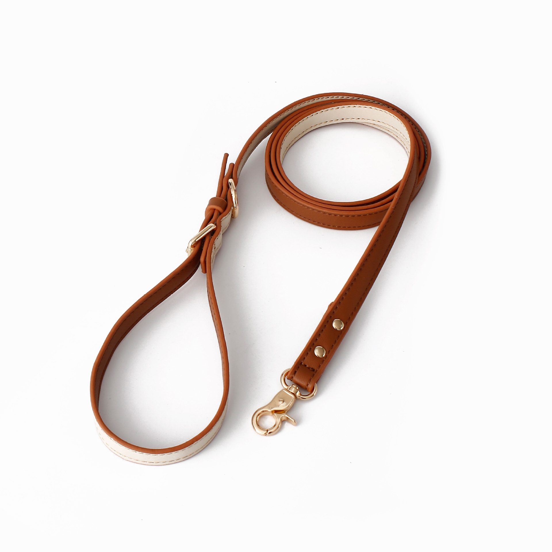 Luxury PU Dog Harness Set