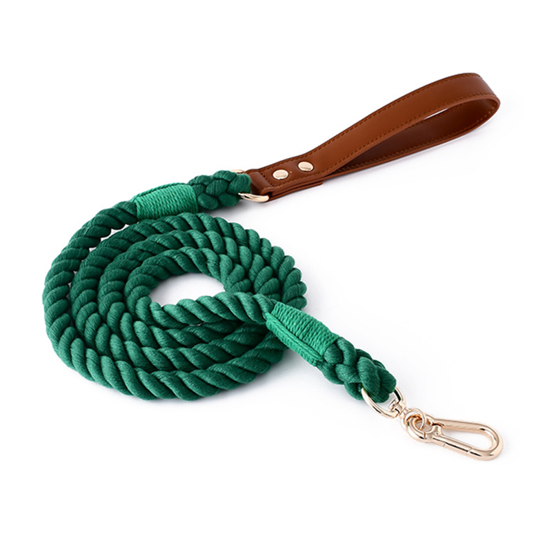 Woven Cotton Dog Leash Set