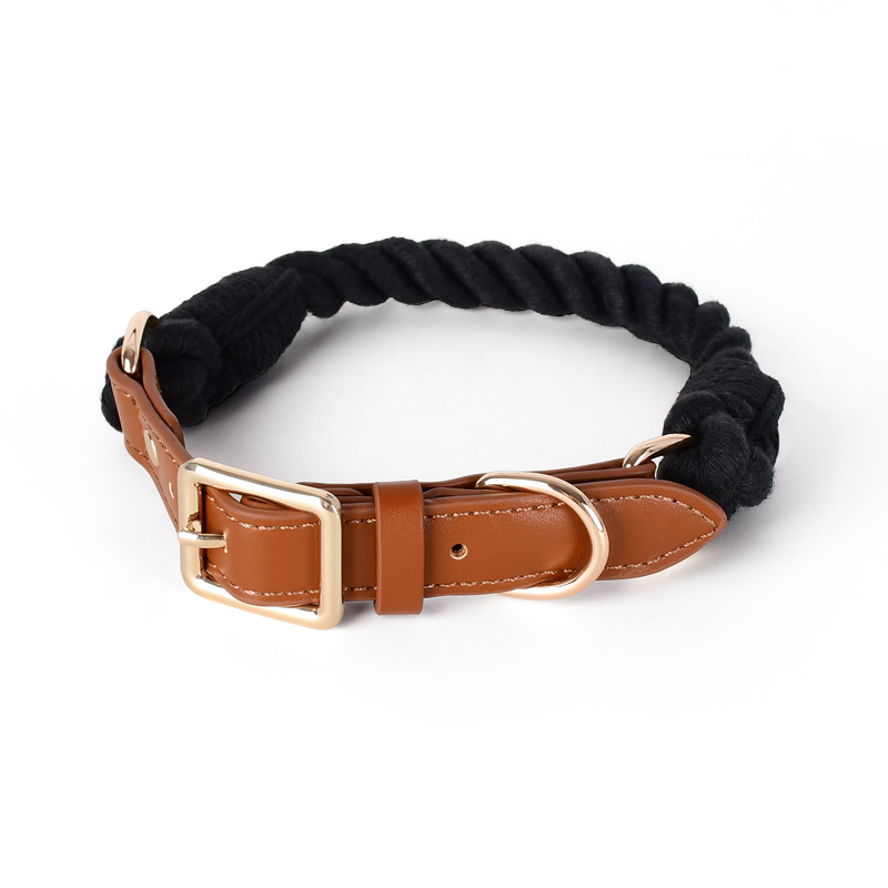 Woven Cotton Dog Leash Set