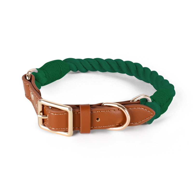 Woven Cotton Dog Leash Set