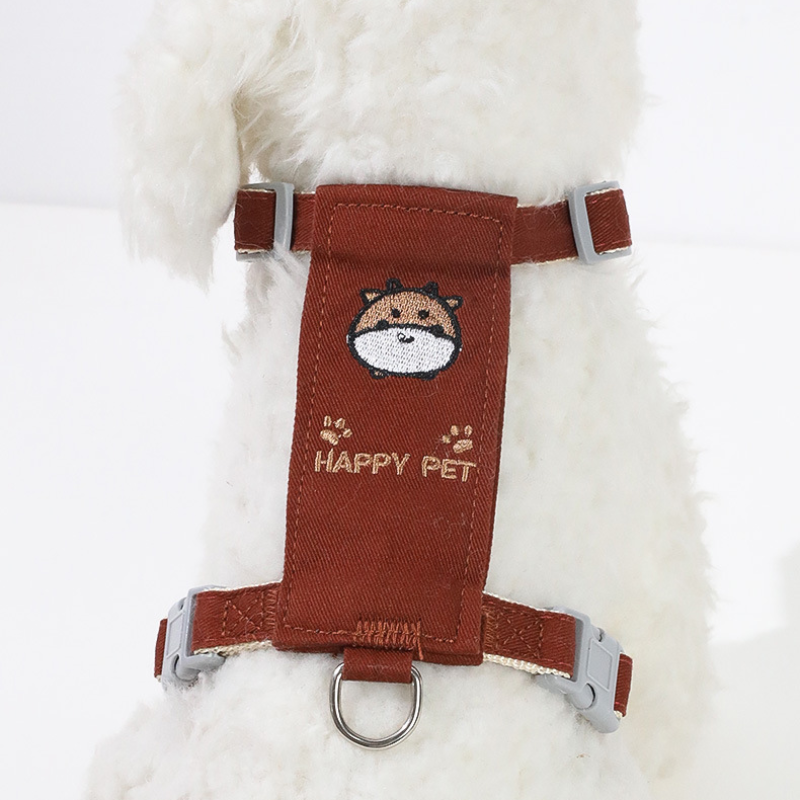 Cow Print Pet Harness Set