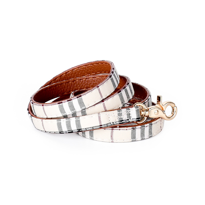 Plaid Pet Bandana Collar Set