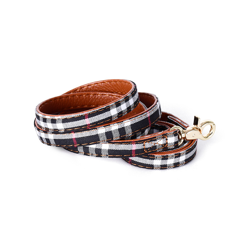 Plaid Pet Bandana Collar Set