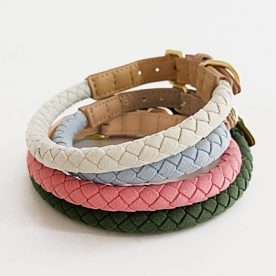 Luxury Braided Pet Collar 01