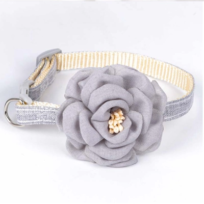 Camellia Flower Pet Collar 01