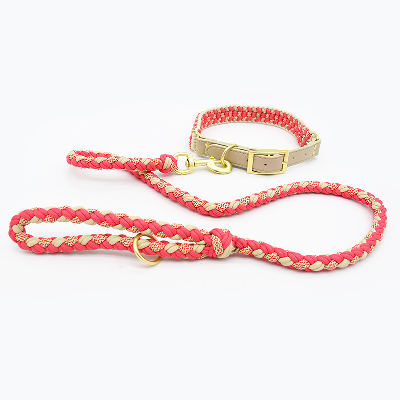 Handwoven Pet Collar Leash