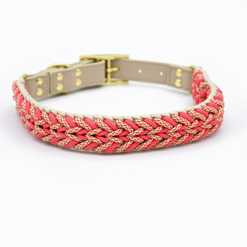 Handwoven Pet Collar Leash