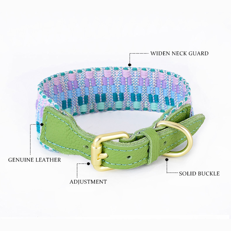 Genuine Leather Pet Collar