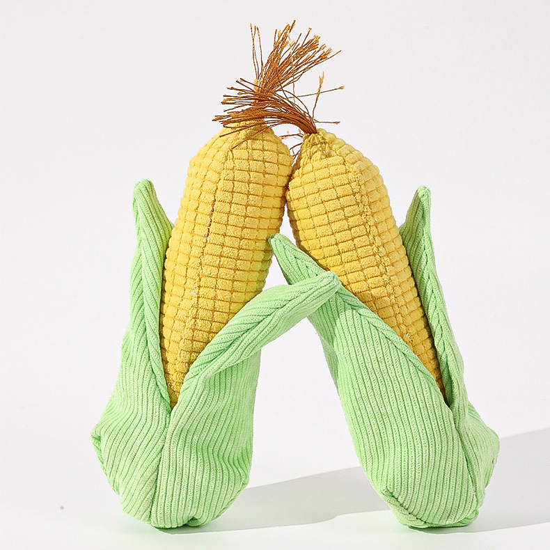 Corn Plush Squeaky Dog Toy