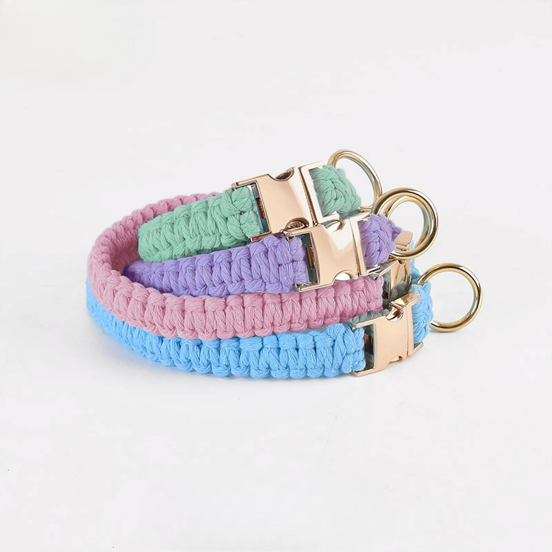 Handwoven Dog Collar Set