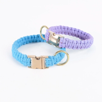Handwoven Dog Collar Set 02