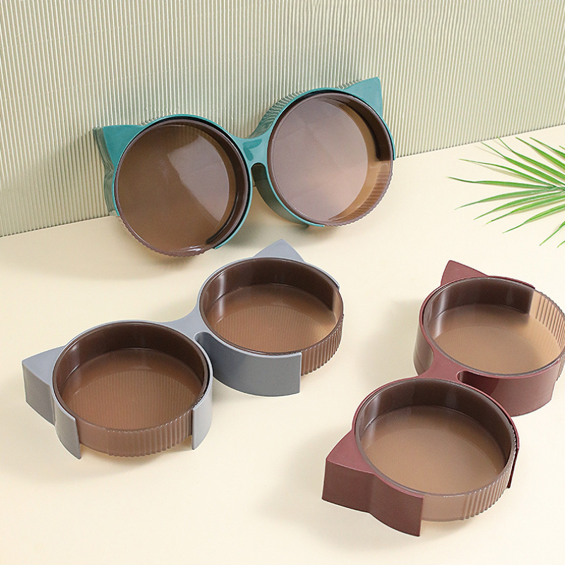 Cat Ear Pet Bowl Set