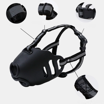 Adjustable TPE Dog Muzzle 02