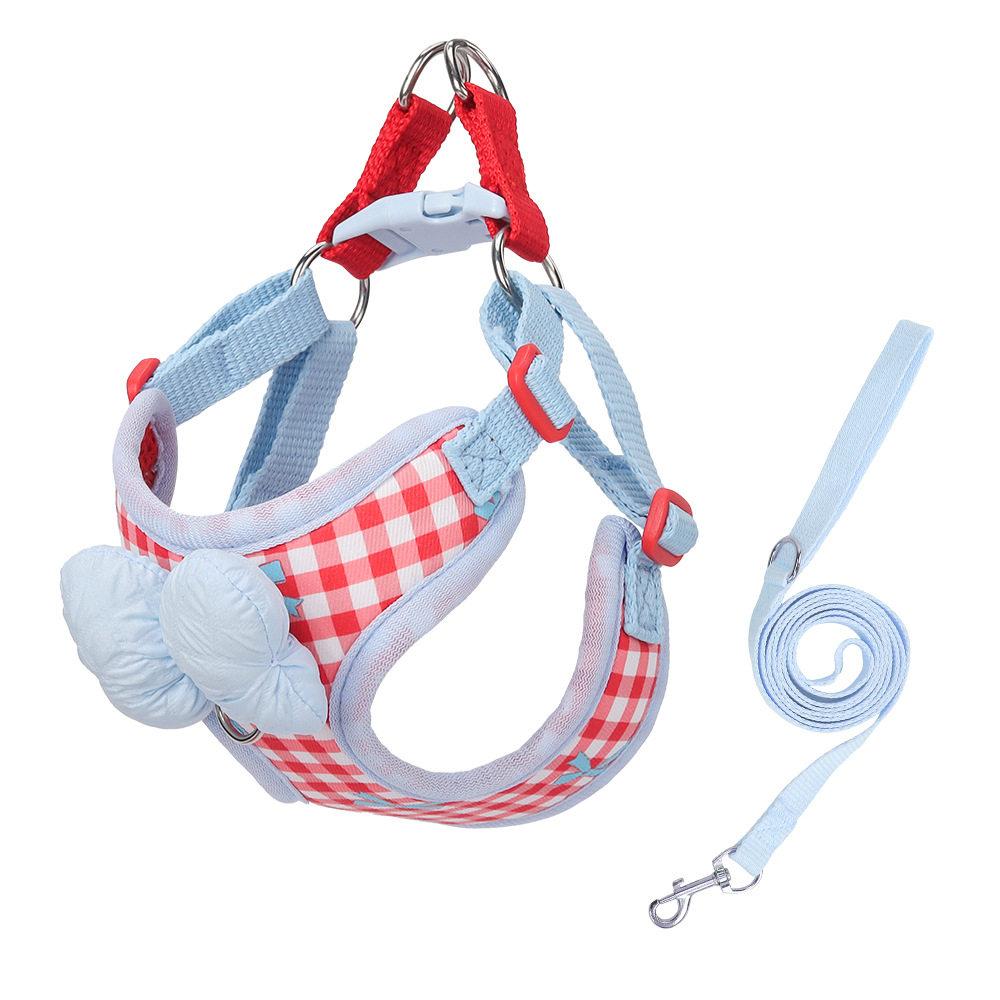Bowknot Pet Harness Leash
