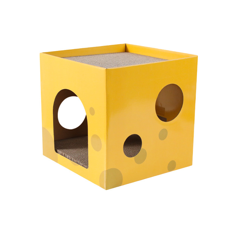 Cheese Cat Scratcher Bed