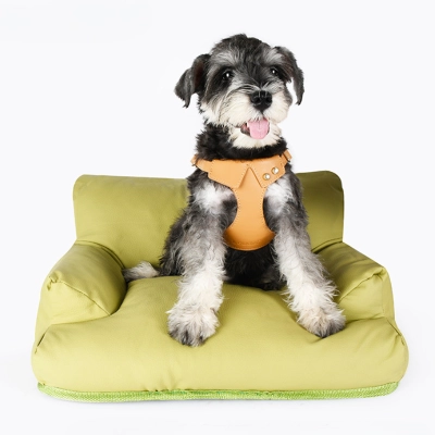 Durable Leather Pet Sofa Bed 01