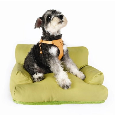 Durable Leather Pet Sofa Bed 02