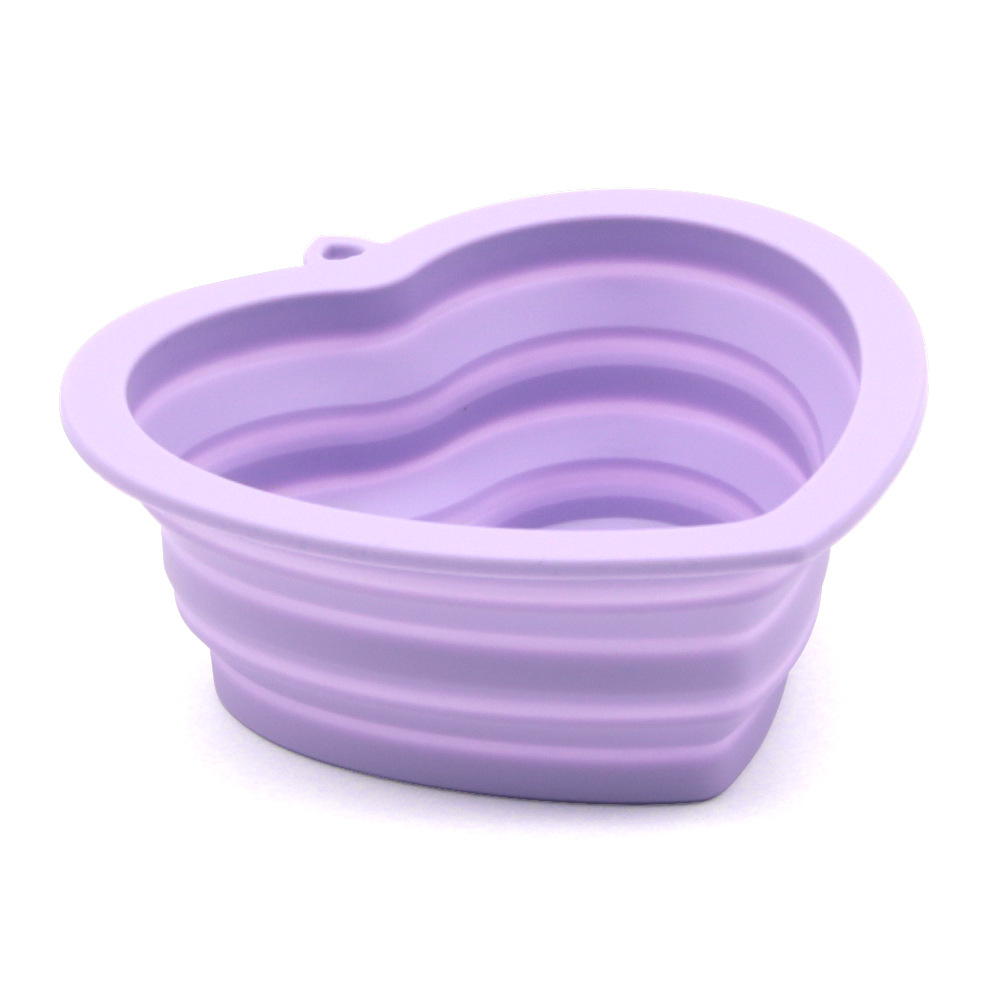 Heart Shape Silicone Pet Bowl