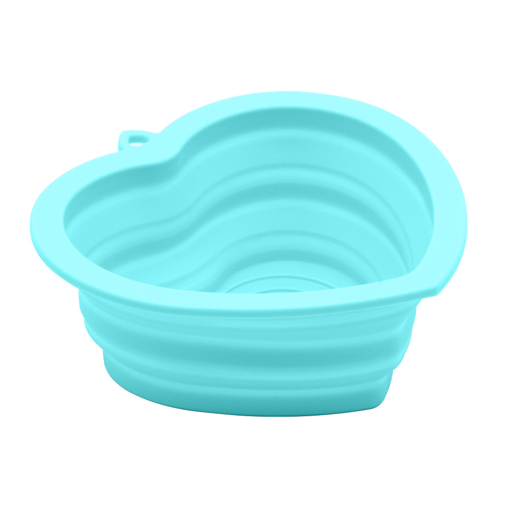 Heart Shape Silicone Pet Bowl