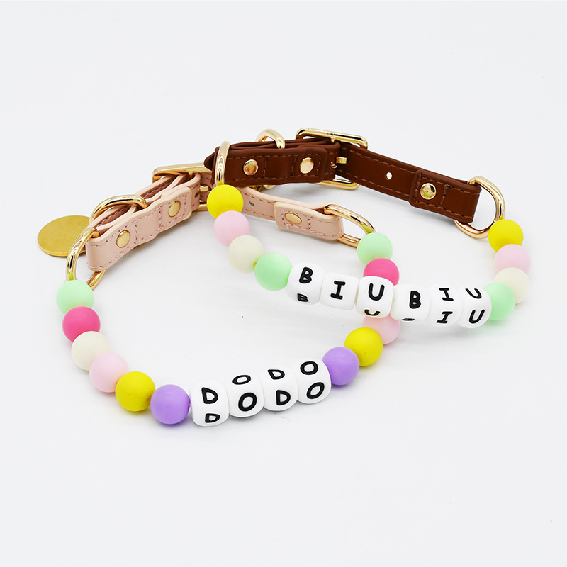 Colorful Beaded Pet Fashion Collar