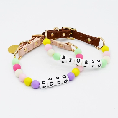 Colorful Beaded Pet Fashion Collar 02