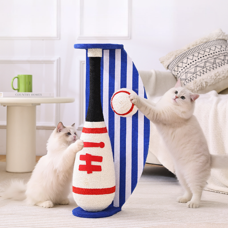 Baseball Cat Scratching Post Toy