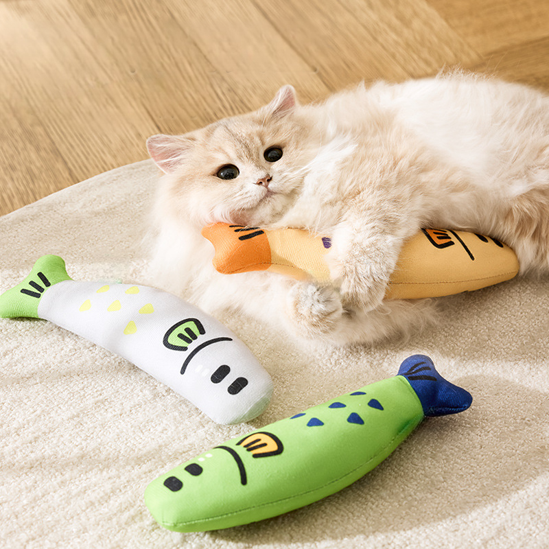 Catnip Fish Plush Cat Toy