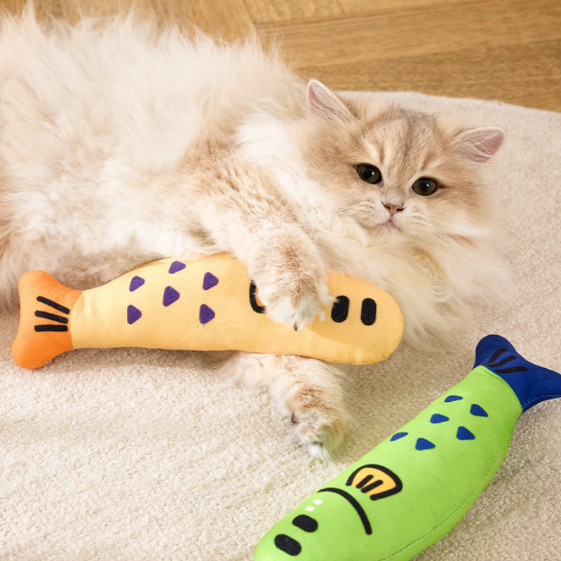 Catnip Fish Plush Cat Toy