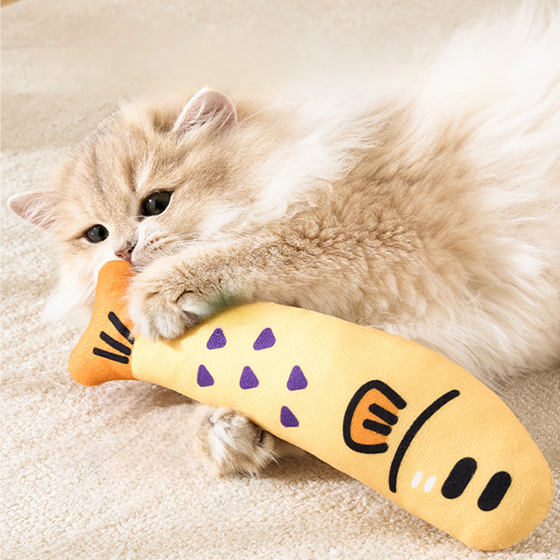 Catnip Fish Plush Cat Toy
