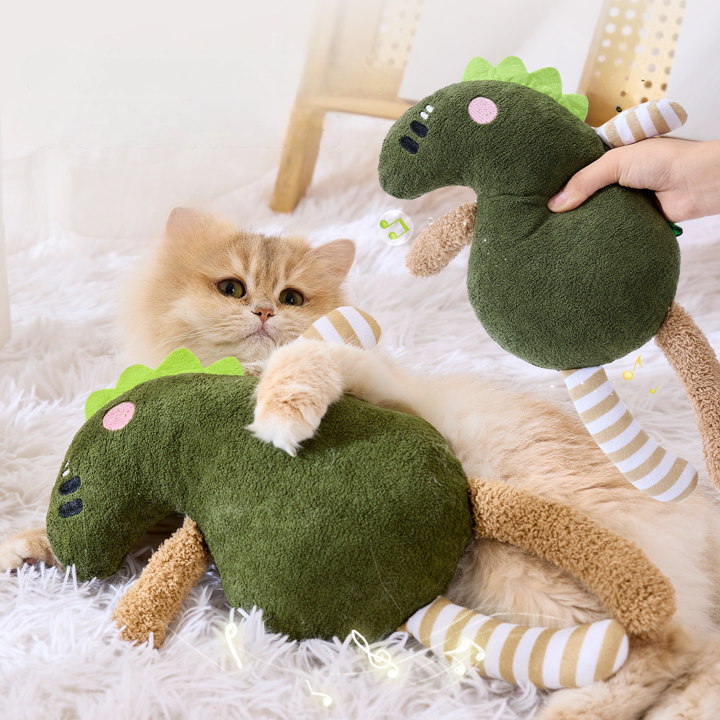 Monster Crinkle Sound Cat Toy