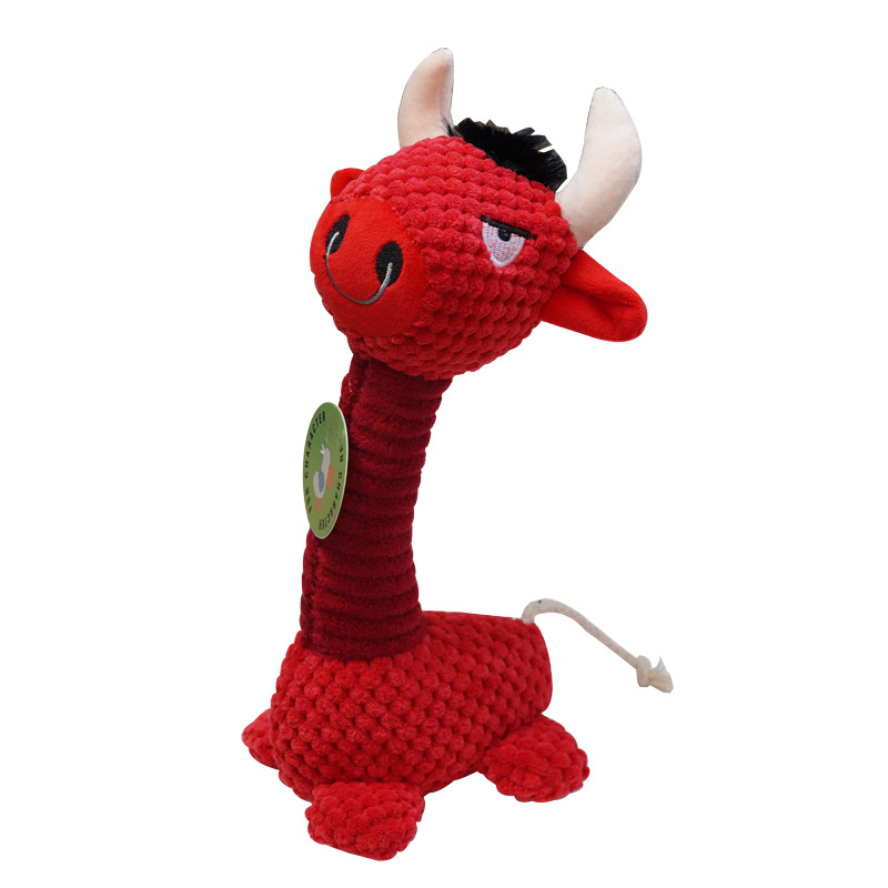 Knit Unicorn Squeaky Dog Toy