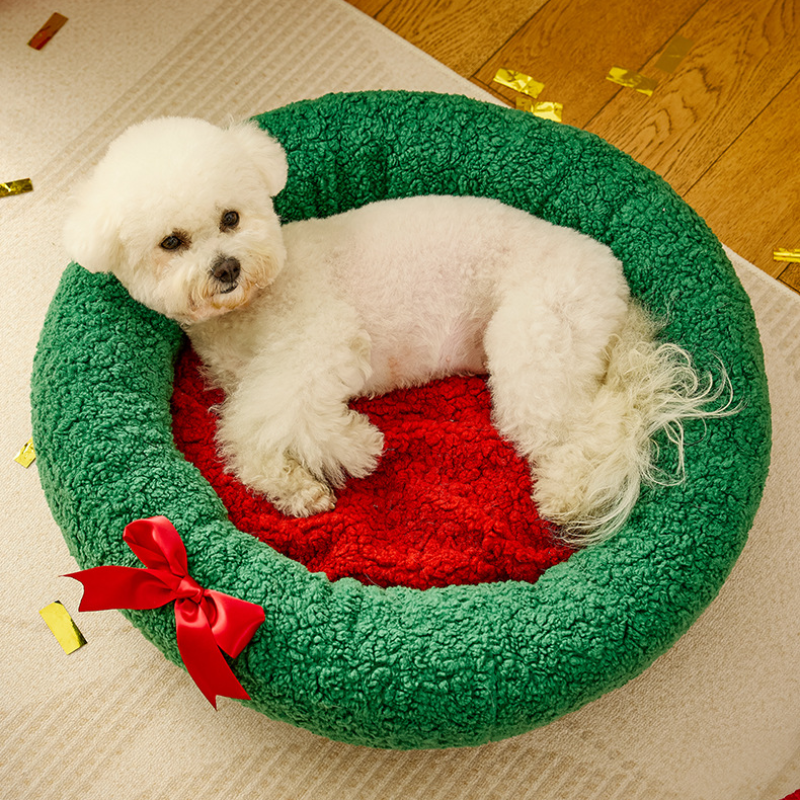 Christmas Plush Pet Bed