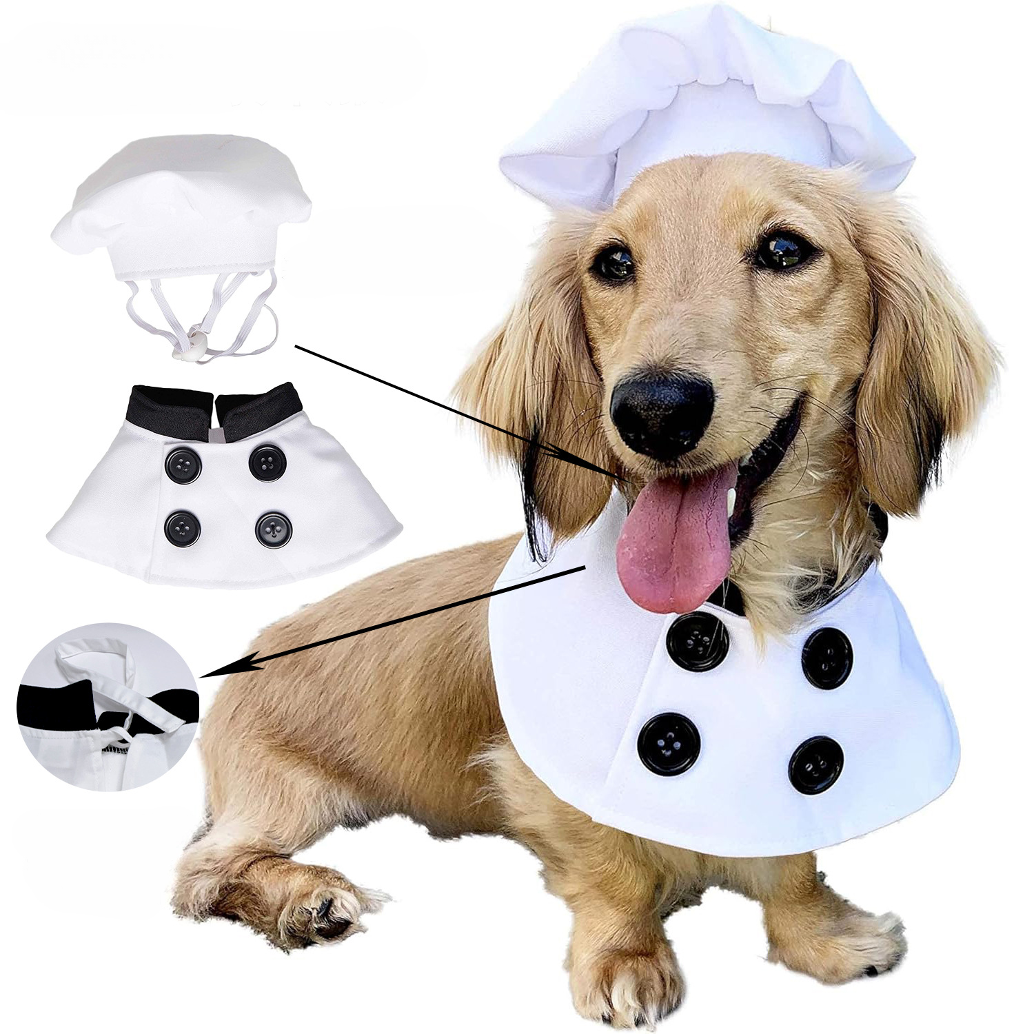 Chef Costume Pet Outfit Set
