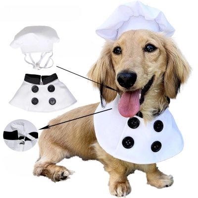 Chef Costume Pet Outfit Set 01