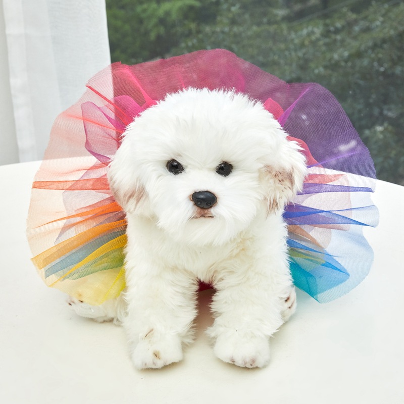 Rainbow Pet Tutu Skirt