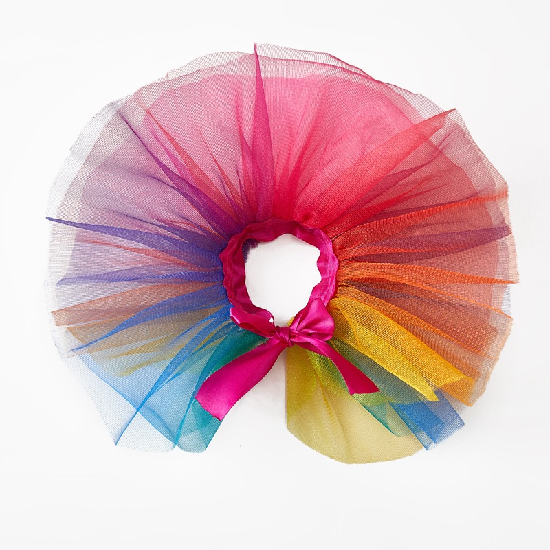 Rainbow Pet Tutu Skirt