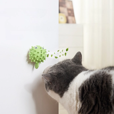 Wall Mount Catnip Ball Toy 02