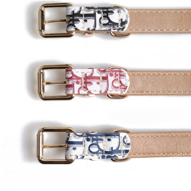 Monogram Pet Collar Set